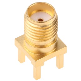 1 pcs - Telegartner, jack PCB Mount SMA Connector, 50Ω, Solder Termination, Straight Body