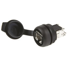 1 pcs - Weidmuller FrontCom Micro Series Female RJ45 Connector, Cable Mount, Cat6a, 360° Shield