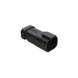 10 pcs : AT04-4P-MM01BLK - Automotive Connectors 4 Pin Recp w/End Cap & Red. Dia Seal BLK