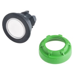 1 pcs - Schneider Electric Harmony ZB5 Series White Momentary Push Button Head, 30mm Cutout, IP66, IP67, IP69K
