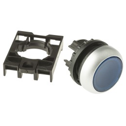 1 pcs - Eaton RMQ Titan M22 Series Blue Illuminated Momentary Push Button Head, 22mm Cutout, IP69K