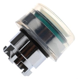 1 pcs - Schneider Electric Harmony XB4 Series Green Illuminated Spring Return Push Button Head, 22mm Cutout, IP66, IP67