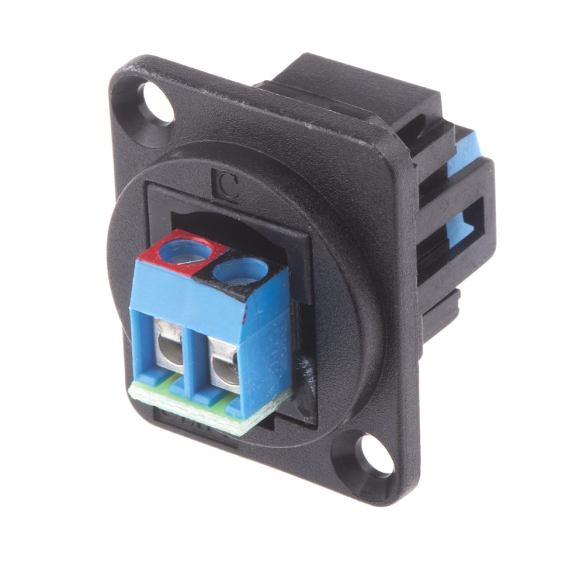 1 pcs - RS PRO Terminal Block Connector, 2-Way, 10A, Feed Through Termination