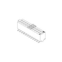 10 pcs : 78120-1607 - Board to Board & Mezzanine Connectors SlimGrid1.27mmVrtSMT Rcp woTape.05Au16Ckt