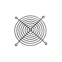 10 pcs : G109-15AB - Fan Filters & Accessories Fan Finger Guard for 120mm Fan, Steel, Black, C1559640