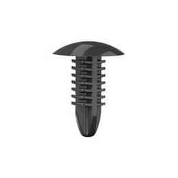 10 pcs : BPF-F4410 - Screws & Fasteners Rivet,Barbed,Black,.197 in Hole, Rivet,Barbed,Black