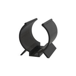 10 pcs : V-1006 - Cable Mounting & Accessories Clip,Screw Mnt,Black,.63 in Hold Dia, Clip,Screw Mount,Black