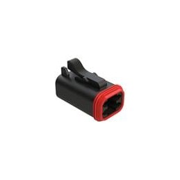 10 pcs : AT06-4S-BLK - Automotive Connectors 4 Pin Plug BLK