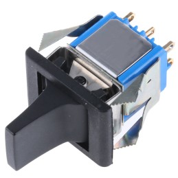 1 pcs - APEM DPDT, (On)-Off-(On) Rocker Switch Panel Mount