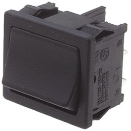 1 pcs - Molveno DPST, On-None-Off Rocker Switch Panel Mount