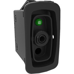 1 pcs - Carling Technologies Illuminated SPST, On-None-Off Rocker Switch Panel Mount