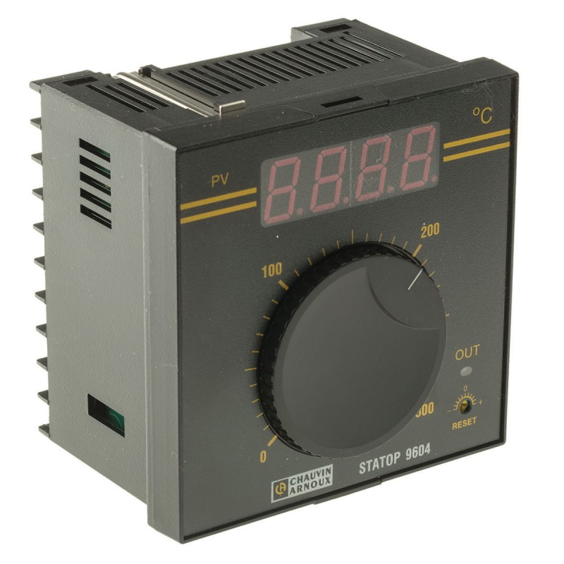 1 pcs - Pyro Controle STATOP Panel Mount On/Off Temperature Controller, 96 x 96mm 1 Input, 1 Output Relay, 90 - 260 V ac