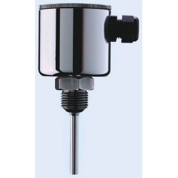 1 pcs - Jumo PT100 RTD Sensor, 6mm Dia, 100mm Long, 3 Wire, G1/2, Class B +250°C Max