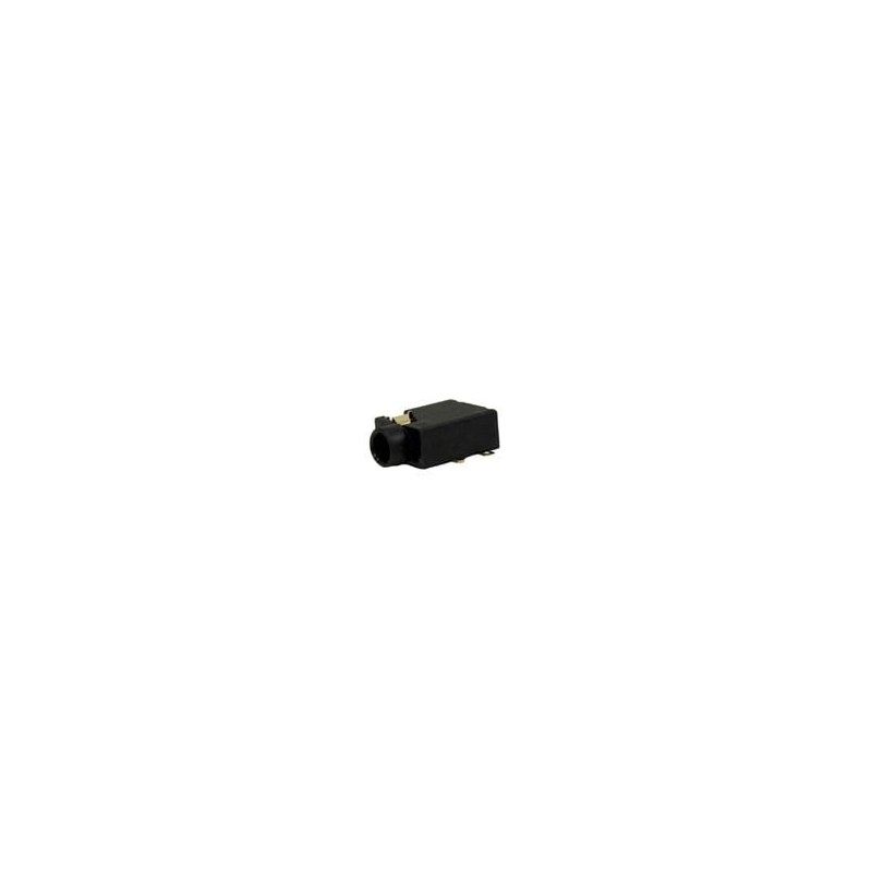 10 pcs : 35RASMT3BHWNTRX - Phone Connectors 3.5mm Surface Mount Jack, Stereo, Wide Body, Tip Closed, Ring Open