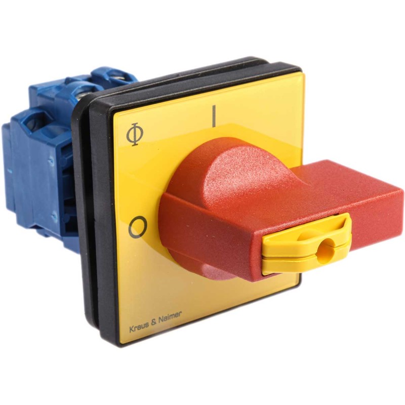 1 pcs - Kraus & Naimer 3P Pole Isolator Switch - 20A Maximum Current, 5.5kW Power Rating, IP65