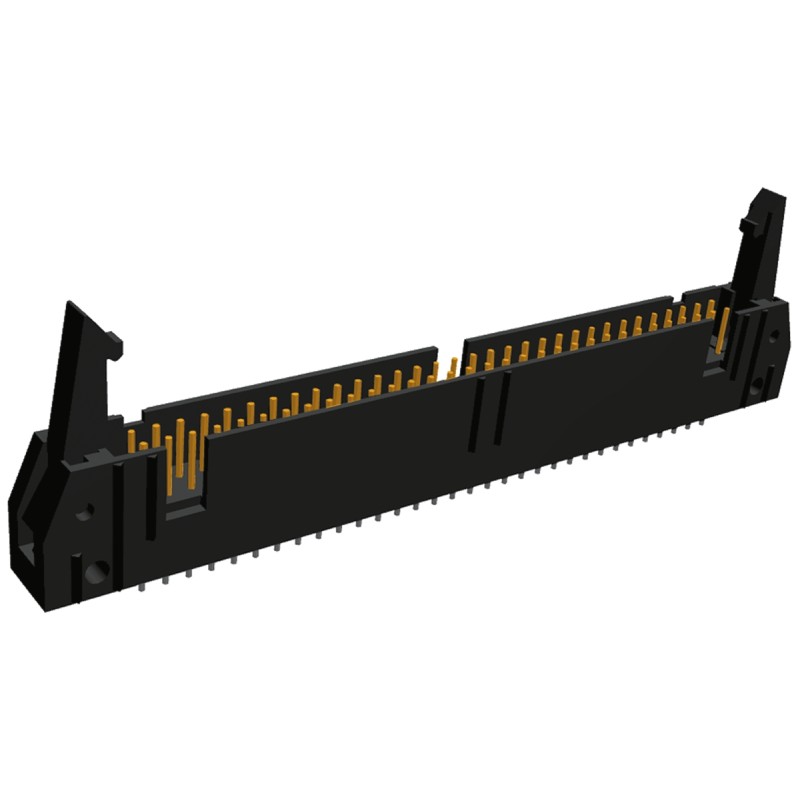 1 pcs - TE Connectivity AMP-LATCH Series Straight Through Hole PCB Header, 64 Contact(s), 2.54mm Pitch, 2 Row(s), Shrouded