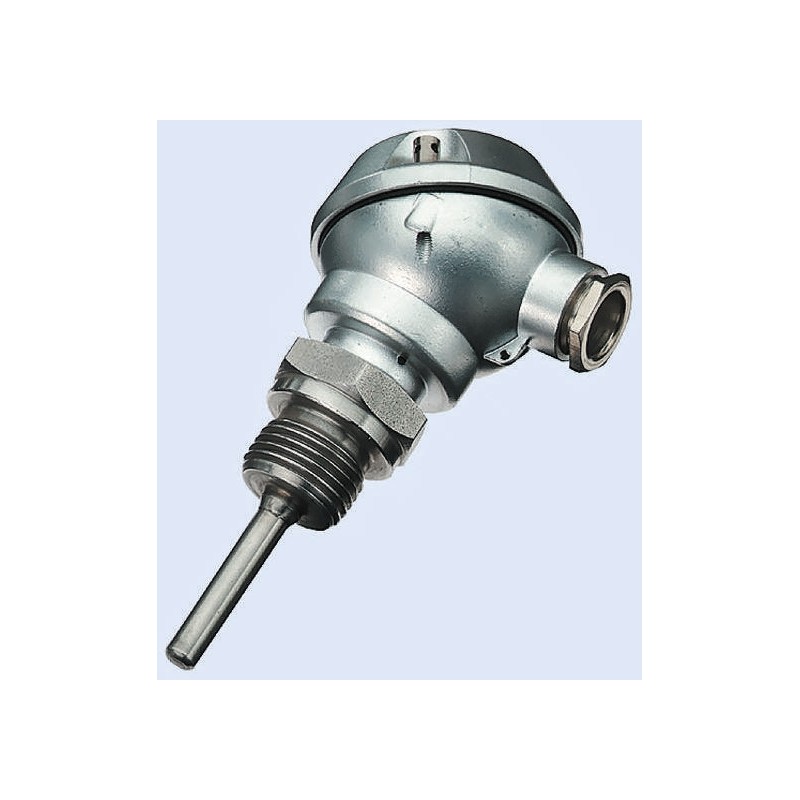 1 pcs - Electrotherm PT100 RTD Sensor, 6mm Dia, 50mm Long, G1/2, F0.3 +200°C Max