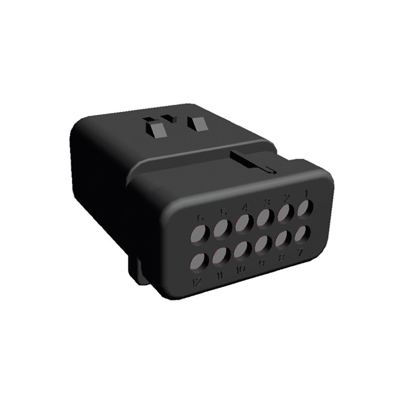 1 pcs - TE Connectivity, AMPSEAL 16 Automotive Connector Plug 12 Way