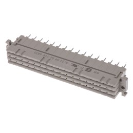 1 pcs - Harting 48 Way 5.08mm Pitch Class C2, 3 Row, Straight DIN 41612 Connector, Socket