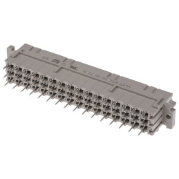1 pcs - Harting 48 Way 5.08mm Pitch Class C2, 3 Row, Straight DIN 41612 Connector, Socket