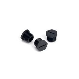 10 pcs : 3546B - Conduit Fittings & Accessories 1/2 NPT BLACK THREADED PLUG
