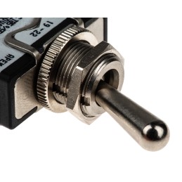 1 pcs - APEM Toggle Switch, Panel Mount, On-Off, SPDT, Screw Terminal, 400V ac