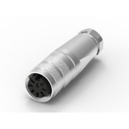 1 pcs - RS PRO 8 Pole M16 Din, 5A, 250 V IP67, Screw Lock, Female, Cable Mount