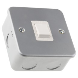 1 pcs - RS PRO Grey Metal Clad Switch, 1 Way, 1 Gang