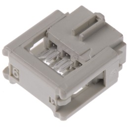 1 pcs - HARTING 6-Way IDC Connector Socket for Cable Mount, 2-Row