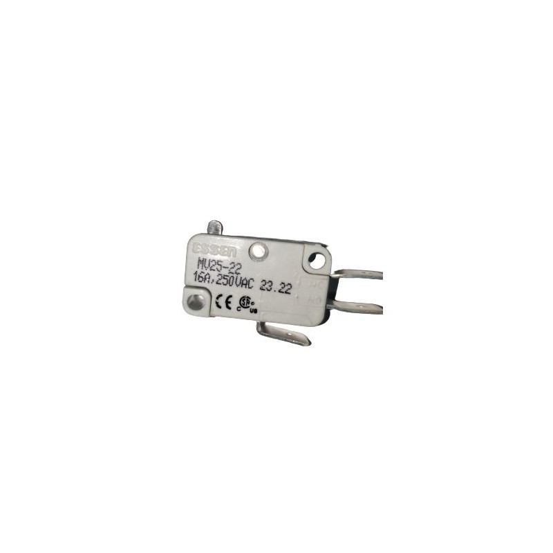 1 pcs - RS PRO Plunger Microswitch, Quick Connect Terminal, 16A @ 250V ac, SPDT, IP40