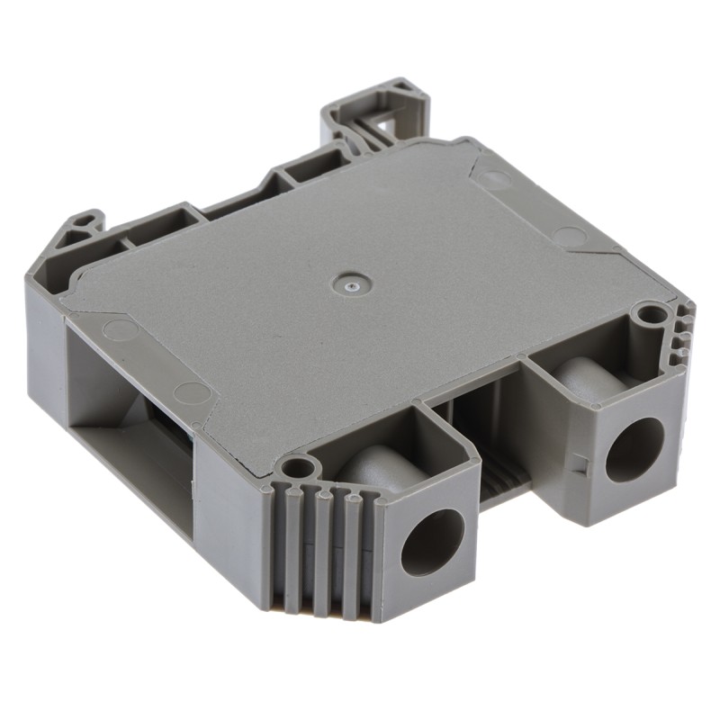 1 pcs - RS PRO Beige Feed Through Terminal Block, Single-Level, Screw Termination