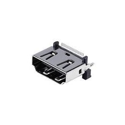 10 pcs : HD12-19-SMT-TR - HDMI, Displayport & DVI Connectors HDMI 2.0, Receptacle Connector, 19 Positions, Vertical, Surface Mou