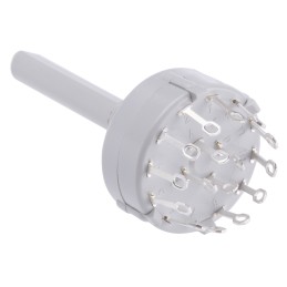 1 pcs - Lorlin, 3 Position 4PST Rotary Switch, 150 mA@ 250 V ac, Solder Tab