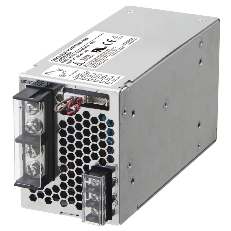 1 pcs - Omron S8JX-P Switch Mode DIN Rail Power Supply, 100 - 240V ac ac, dc Input, 12V dc dc Output, 27A Output, 300W