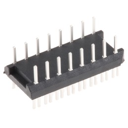 1 pcs - Aries Electronics 2.54mm Pitch 16 Way,Through Hole Mount IC Dip Header, Tin over Nickel, 2A