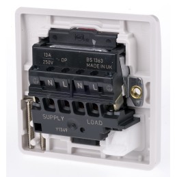 1 pcs - MK Electric 13A, 1 Gang Switched Fused Spur