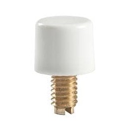 10 pcs : AT078B - Switch Bezels / Switch Caps .315' RND WHT CAP