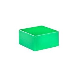 10 pcs : AT4059F - Switch Bezels / Switch Caps .472' SQ CAP GRN GLS