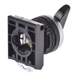1 pcs - BACO BACO Series 2 Position Selector Switch Head, 22mm Cutout, Black Handle