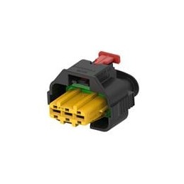 10 pcs : 2345390-1 - Automotive Connectors 3POS,AMP MCP 2.8,REC HSG ASSY,SLD,COD 1