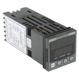 1 pcs - West Instruments P6700 PID Temperature Controller, 48 x 48 (1/16 DIN)mm, 1 Output Relay, 100 - 240 V ac Supply Voltage