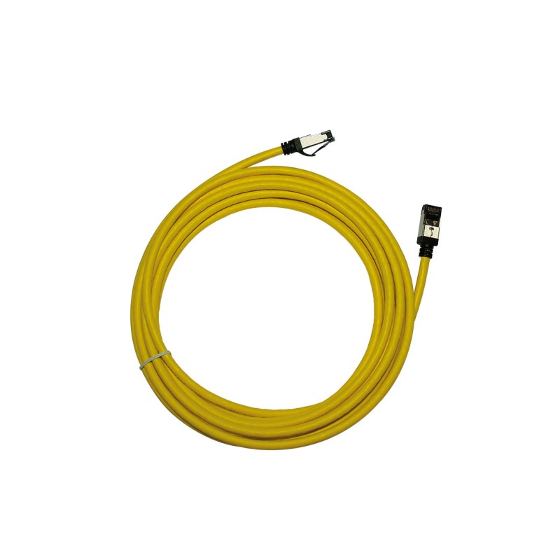 1 pcs - Decelect Cat8 RJ45 to RJ45 Ethernet Cable, Copper Braid, Yellow, 2m
