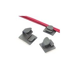 10 pcs : LWC50-A-T14 - Cable Mounting & Accessories Latching Wire Clip Adh., .50 (12.7mm)