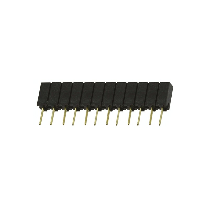 1 pcs - Samtec SSA Series Straight Through Hole Mount PCB Socket, 12-Contact, 1-Row, 2.54mm Pitch, Solder Termination