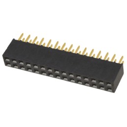 1 pcs - Samtec SSQ Series Straight Through Hole Mount PCB Socket, 30-Contact, 2-Row, 2.54mm Pitch, Solder Termination