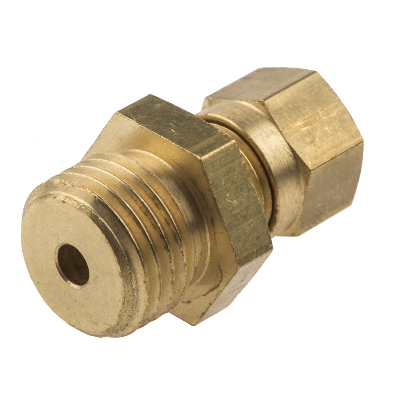 1 pcs - RS PRO Thermocouple Compression Fitting for Use with Thermocouple, 1/4 BSPP, 3mm Probe, RoHS Compliant Standard