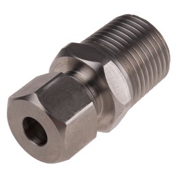 1 pcs - RS PRO In-Line Thermocouple Compression Fitting for Use with Thermocouple, 1/2 BSPT, 8mm Probe, RoHS Compliant Standard