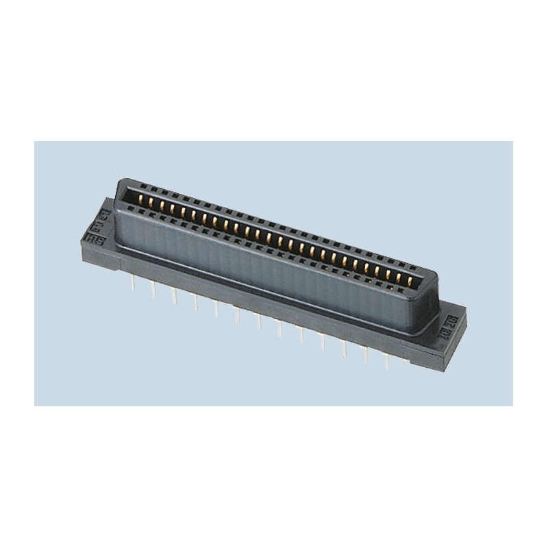 1 pcs - Hirose FX2 Series Straight Through Hole Mount PCB Socket, 52-Contact, 2-Row, 1.27mm Pitch, Solder Termination