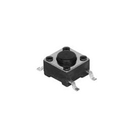 10 pcs : TS04-66-73-BK-260-SMT - Tactile Switches 6 x 6 mm, 7.3 mm Act Height, 260 gf, Black, Surface Mount, SPST,