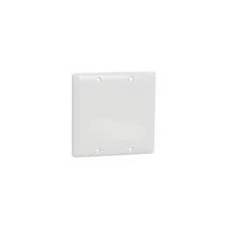 10 pcs : SQWS140002WH - Switch Fixings 2 GANG BLANK WALL PLATE WH
